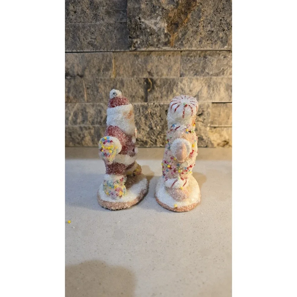 Simple Traditions Dept 56 Sweet Treats Express Santa, Mrs Cookie Claus Figurines